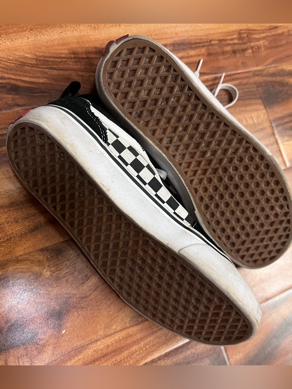 Vans Checkerboard Old Skool Skate Shoes - Black & White - Men’s 10 - Picture 3 of 4